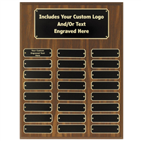 12" x 16" Walnut Finish Perpetual Plaque (WF648)