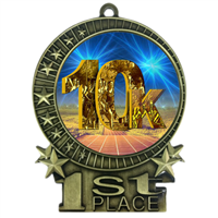 3" 10k Medal with Epoxy Dome XMD-D07