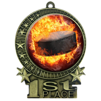 Flame Hockey Medal