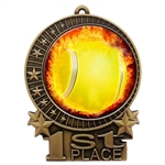 Flame Tennis Medal
