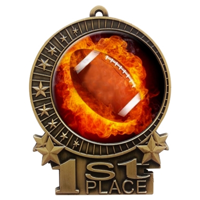 Flame Football Medal