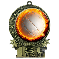 Flame Volleyball Medal