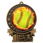 Flame Softball Medal