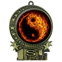 Flame Martial Arts Medal