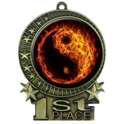 Flame Martial Arts Medal