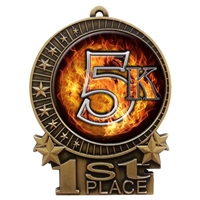 Flame 5K Medal
