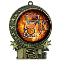 Flame 5K Medal