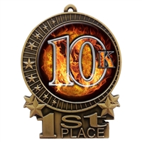 Flame 10K Medal