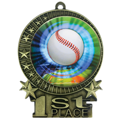 3" Baseball Medal