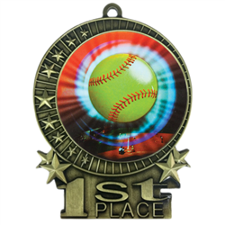 3" Softball Medal