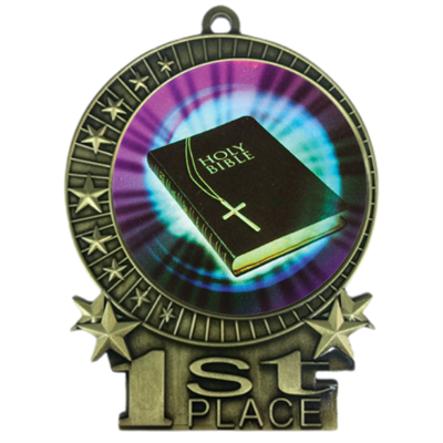 3" Holy Bible Medal