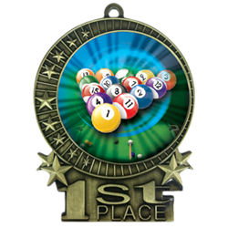 3" Billiards Medal