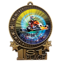 3" Go-Kart Medal