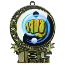 3" Martial Arts Medal