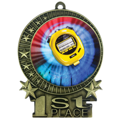 3" Swimming Medal