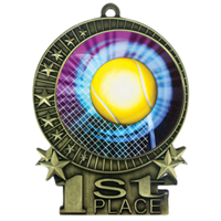 3" Tennis Medal