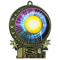 3" Tennis Medal