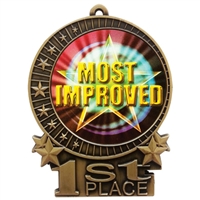 3" Most Improved Medal