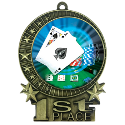 3" Black Jack Medal