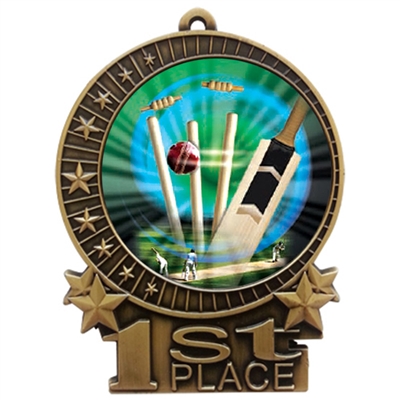 3" Cricket Medal