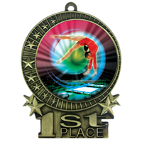 3" Female Gymnastics Medal