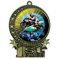 3" Motorcycle Racing Medal