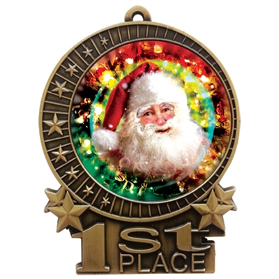 3" Santa Claus Christmas Medal