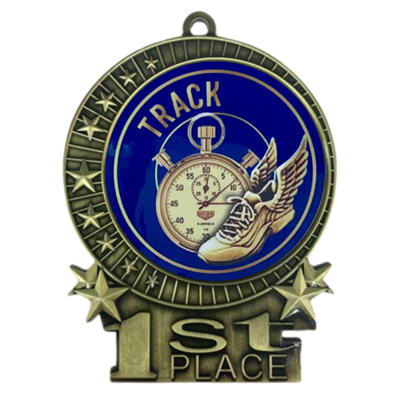 3" Full Color Track Medals