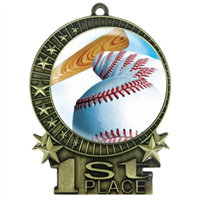 3" Full Color Baseball Medals