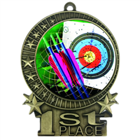 3" Full Color Archery Medals