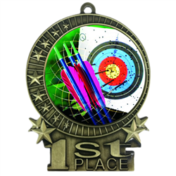 3" Full Color Archery Medals