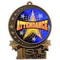 3" Full Color Attendance Medals