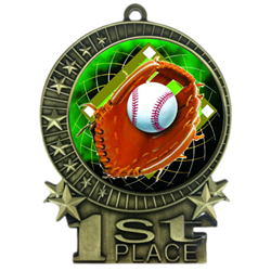 3" Full Color Baseball Medals