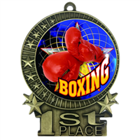 3" Full Color Boxing Medals