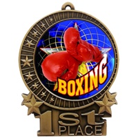 3" Full Color Boxing Medals