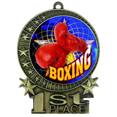 3" Full Color Boxing Medals