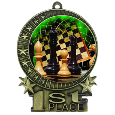 3" Full Color Chess Medals