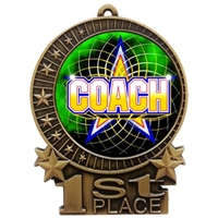 3" Full Color Coach Medals