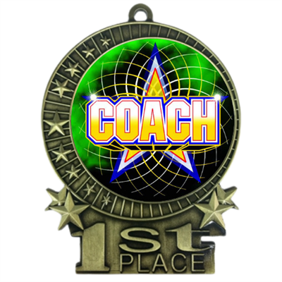 3" Full Color Coach Medals