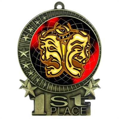 3" Full Color Drama Club Medals