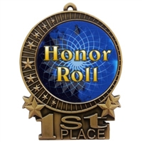 3" Full Color Honor Roll Medals