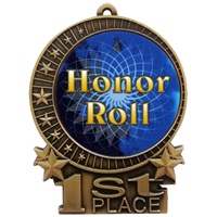 3" Full Color Honor Roll Medals