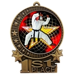 3" Full Color Martial Arts Karate Medals