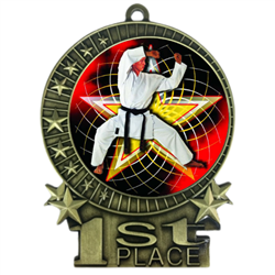 3" Full Color Martial Arts Karate Medals