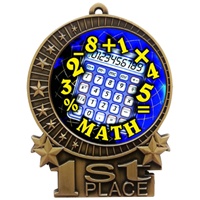 3" Full Color Math Medals