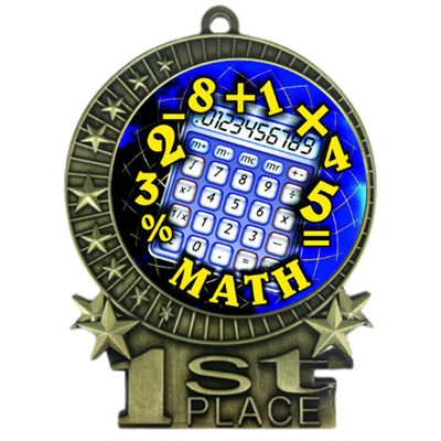 3" Full Color Math Medals