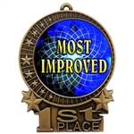 3" Full Color Most Improved Medals