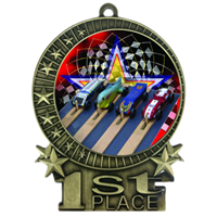 3" Full Color Pinewood Derby Medals