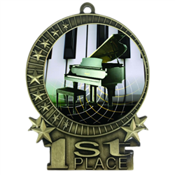 3" Full Color Piano Recital Medals