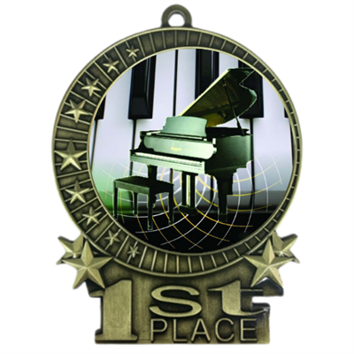 3" Full Color Piano Recital Medals